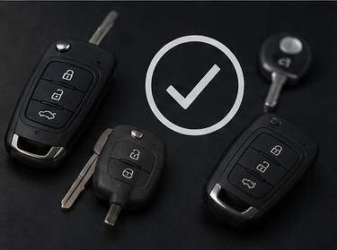 How do I know if my vehicle uses a smart key, a flip key, or a standard remote?