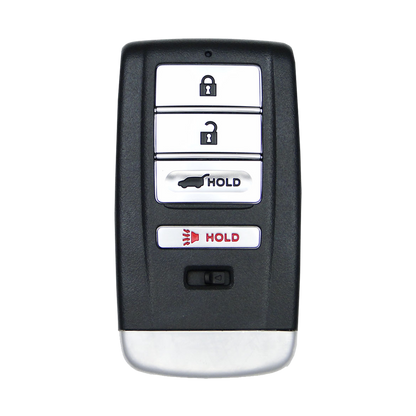 Front of the 2017 Acura RDX Smart Remote Key Fob 4 Button w/ Hatch Driver 2 (FCC: KR5V1X, P/N: 72147-TZ5-A11)
