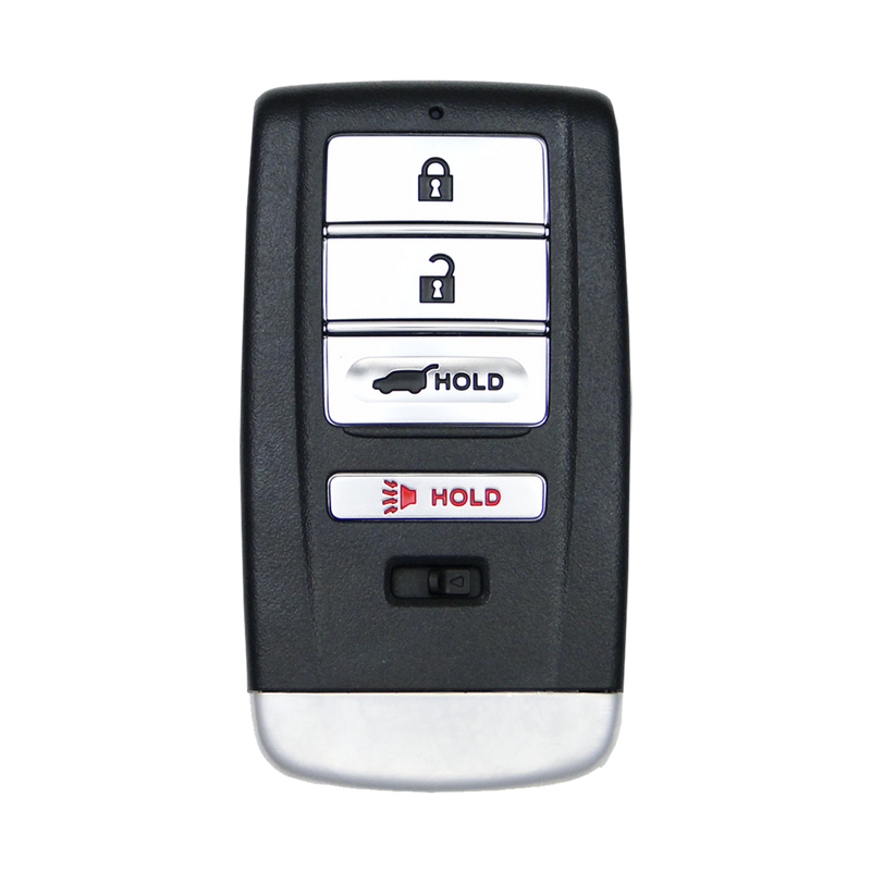 Front of the 2017 Acura RDX Smart Remote Key Fob 4 Button w/ Hatch Driver 2 (FCC: KR5V1X, P/N: 72147-TZ5-A11)