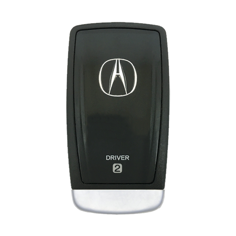 Back of the 2014 Acura MDX Smart Remote Key Fob 4 Button w/ Hatch Driver 2 (FCC: KR5V1X, P/N: 72147-TZ5-A11)