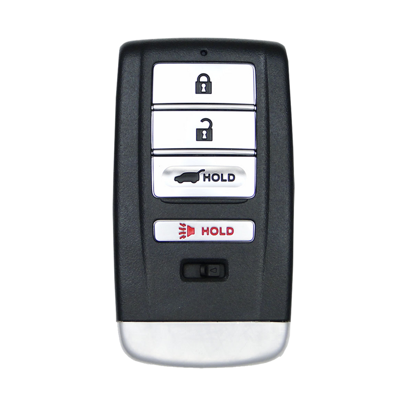 Front of the 2016 Acura MDX Smart Remote Key Fob 4 Button w/ Hatch Driver 1 (FCC: KR5V1X, P/N: 72147-TZ5-A01)