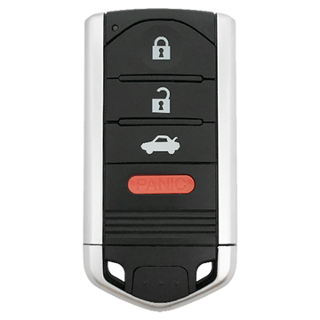 Front of the 2009 Acura TL Smart Remote Key Fob 4 Button w/ Trunk (FCC: M3N5WY8145, P/N: 72147-TK4-A71)