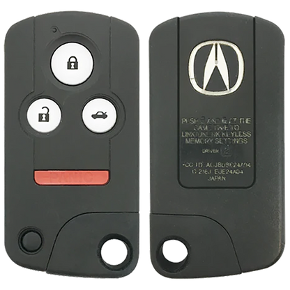 2012 Acura RL Smart Remote Key Fob 4 Button w/ Trunk Driver 1 (FCC: ACJ8D8E24A04, P/N: 72147-SJA-A01)