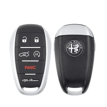 2021 Alfa Romeo Stelvio Smart Remote Key Fob 5B w/ Remote Start, Trunk (FCC: KR5ALFA434, P/N: 6EP44LXHAA)