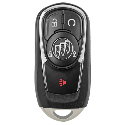 Front of the 2018 Buick Regal Smart Remote Key Fob 4 Button w/ Remote Start (FCC: HYQ4EA, P/N: 13511629)