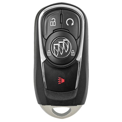 Front of the 2019 Buick Regal Smart Remote Key Fob 4 Button w/ Remote Start (FCC: HYQ4EA, P/N: 13511629)