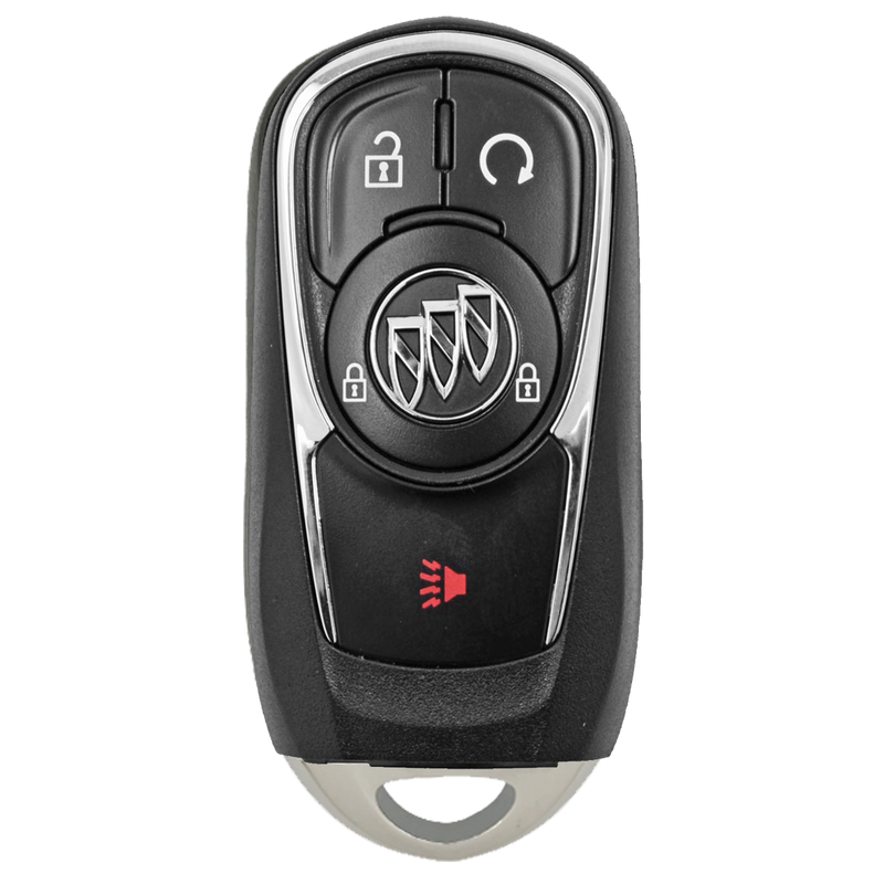 Front of the 2019 Buick Regal Smart Remote Key Fob 4 Button w/ Remote Start (FCC: HYQ4EA, P/N: 13511629)