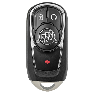 Front of the 2020 Buick Encore Smart Remote Key Fob 4 Button w/ Remote Start (FCC: HYQ4EA, P/N: 13511629)