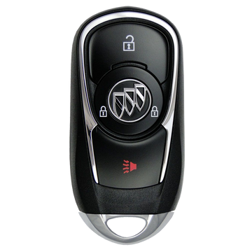 Front of the 2019 Buick Encore Smart Remote Key Fob 3 Button (FCC: HYQ4AA, P/N: 13508417)