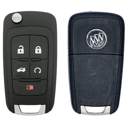 2013 Buick LaCrosse Smart Remote Flip Key 5 Button w/ Trunk, Remote Start Proximity (FCC: OHT01060512, P/N: 13504204)