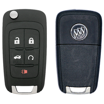 2011 Buick LaCrosse Smart Remote Flip Key 5 Button w/ Trunk, Remote Start Proximity (FCC: OHT01060512, P/N: 13504204)