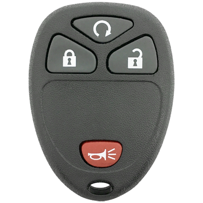 Front of the 2017 Buick Enclave Keyless Entry Remote Key Fob 4 Button w/ Remote Start (FCC: OUC60270 / OUC60221, P/N: 5922035)