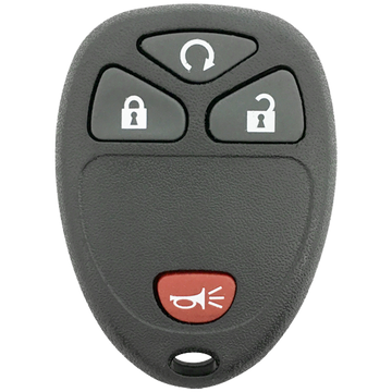 Front of the 2013 Buick Enclave Keyless Entry Remote Key Fob 4 Button w/ Remote Start (FCC: OUC60270 / OUC60221, P/N: 5922035)