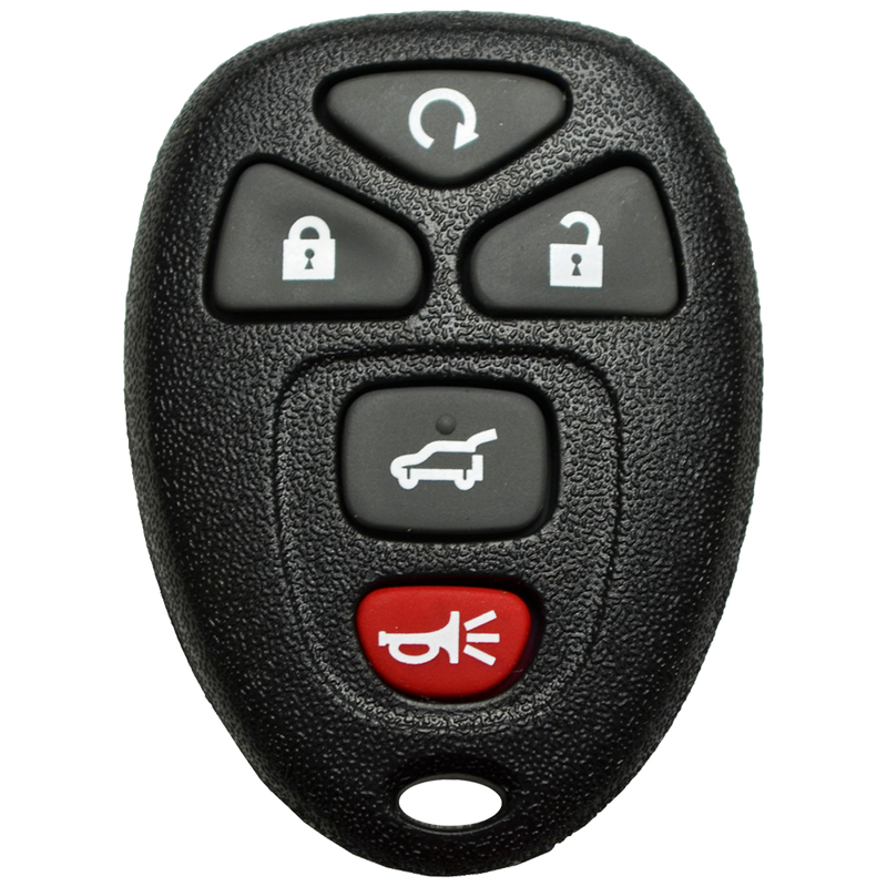 2010 Buick Enclave Keyless Entry Remote Key Fob 5 Button w/ Hatch, Remote Start (FCC: OUC60270 / OUC60221, P/N: 25839476)