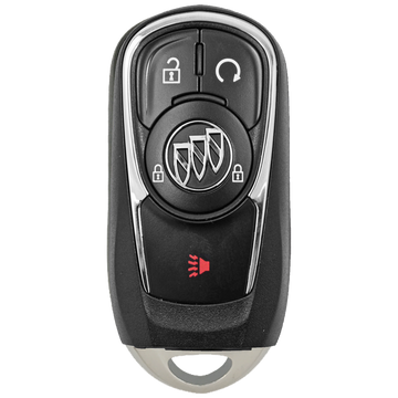 Front of the 2021 Buick Encore GX Smart Remote Key Fob 4 Button w/ Remote Start (FCC: HYQ4ES, P/N: 13530513)