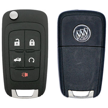 2016 Buick Verano Remote Flip Key Fob 5 Button w/ Trunk, Remote Start NON PEPS (FCC: OHT01060512, P/N: 13500226)