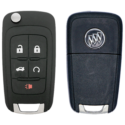 2013 Buick LaCrosse Remote Flip Key Fob 5 Button w/ Trunk, Remote Start NON PEPS (FCC: OHT01060512, P/N: 13500226)