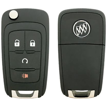 2014 Buick Encore Remote Flip Key Fob 4 Button w/ Remote Start (FCC: AVL-B01T1AC, P/N: 13585811)