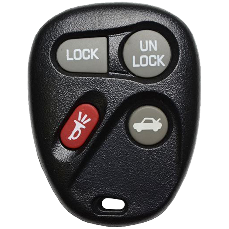 Front of the 1997 Buick Century Keyless Entry Remote Key Fob 4 Button w/ Trunk (FCC: ABO0204T, P/N: 10246215)