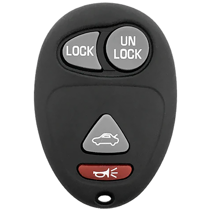 Front of the 2007 Buick Rendezvous Keyless Entry Remote Key Fob 4 Button w/ Trunk (FCC: L2C0007T, P/N: 10335582)