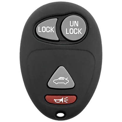 Front of the 2004 Buick Regal Keyless Entry Remote Key Fob 4 Button w/ Trunk (FCC: L2C0007T, P/N: 10335582)