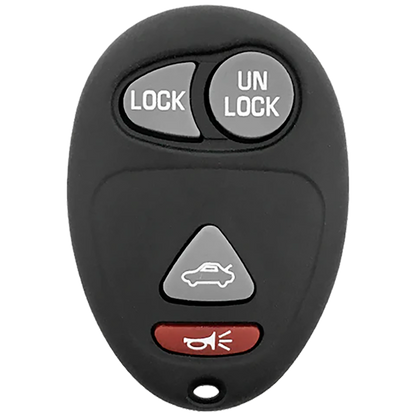 Front of the 2004 Buick Century Keyless Entry Remote Key Fob 4 Button w/ Trunk (FCC: L2C0007T, P/N: 10335582)