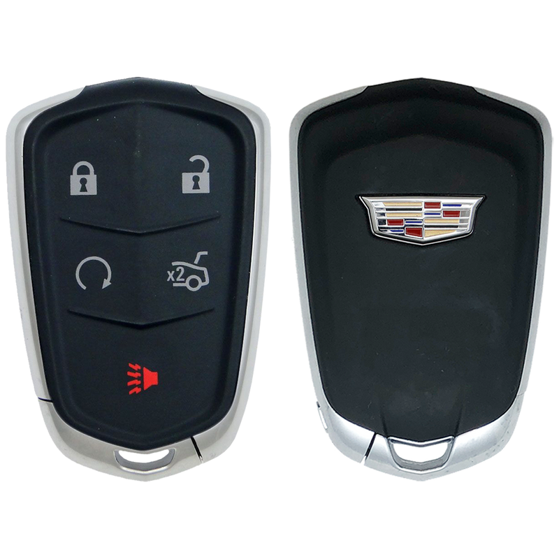 2014 Cadillac CTS Smart Remote Key Fob 5 Button Trunk w/ Remote Start (FCC: HYQ2AB, P/N: 13598530)