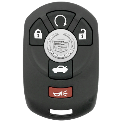 2005 Cadillac STS Smart Remote Key Fob 5 Button w/ Trunk, Remote Start (FCC: M3N65981403, P/N: 15212382)