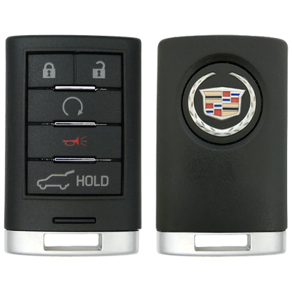 2011 Cadillac SRX Smart Remote Key Fob 5 Button w/ Hatch, Remote Start (FCC: NBG009768T, P/N: 22865375)