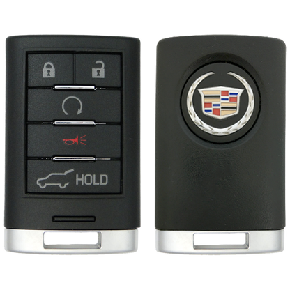 2015 Cadillac SRX Smart Remote Key Fob 5 Button w/ Hatch, Remote Start (FCC: NBG009768T, P/N: 22865375)