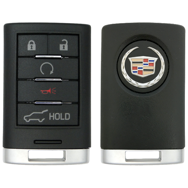 2015 Cadillac SRX Smart Remote Key Fob 5 Button w/ Hatch, Remote Start (FCC: NBG009768T, P/N: 22865375)