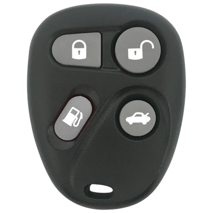 1996 Cadillac Seville Keyless Entry Remote Key Fob 4 Button w/ Gas, Trunk (FCC: AB01602T, P/N: 16259829)