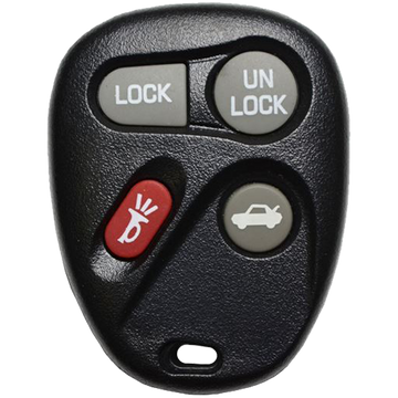 2001 Cadillac Eldorado Keyless Entry Remote Key Fob 4 Button w/ Gas, Trunk (FCC: KOBLEAR1XT, P/N: 25695966)