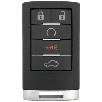 2008 Cadillac CTS Keyless Entry Remote Key Fob 5 Button w/ Trunk, Remote Start (FCC: OUC6000066 / OUC6000223, P/N: 20998256)