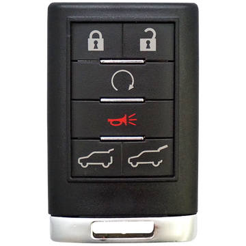 2012 Cadillac Escalade Keyless Entry Remote Key Fob 6B w/ Hatch, Remote Start (FCC: OUC6000223, P/N: 22756465)