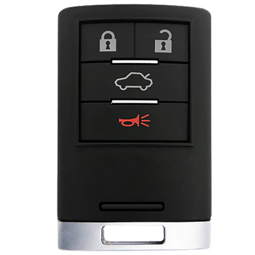 2008 Cadillac DTS Smart Remote Key Fob 4 Button w/ Trunk (FCC: M3N5WY7777A, P/N: 25946298)