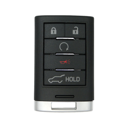 2015 Cadillac SRX Smart Remote Key Fob 5B w/ Hatch, Remote Start (FCC: NBG009768T, P/N: 22865375) OEM Electronics, No Emblem