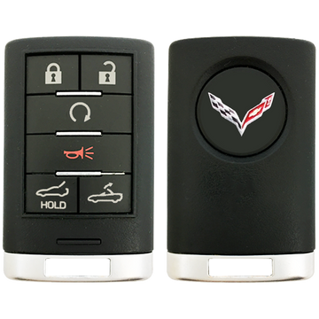 2016 Chevrolet Corvette Smart Remote Key Fob 6 Button w/ Remote Start, Trunk, Roof (FCC: NBGGD9C04, P/N: 23465955)