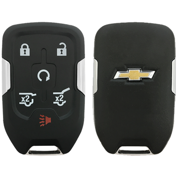 2017 Chevrolet Suburban Smart Remote Key Fob 6 Button w/ Remote Start, Hatch (FCC: HYQ1AA, P/N: 13508278)
