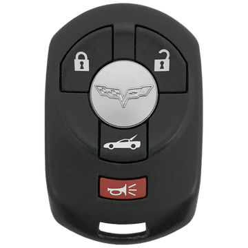 2005 Chevrolet Corvette Smart Remote Key Fob 4 Button w/ Roof (FCC: M3N65981403, P/N: 10372541)