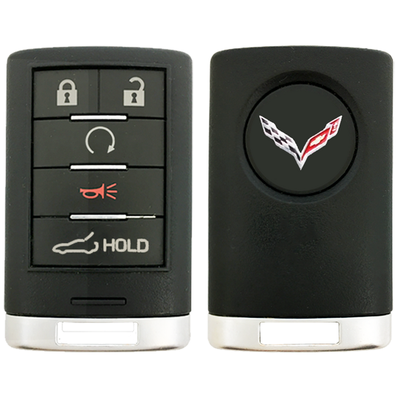 2016 Chevrolet Corvette Smart Key 5 Button w/ Trunk, Remote Start (FCC: NBGGD9C04, P/N: 23465951)