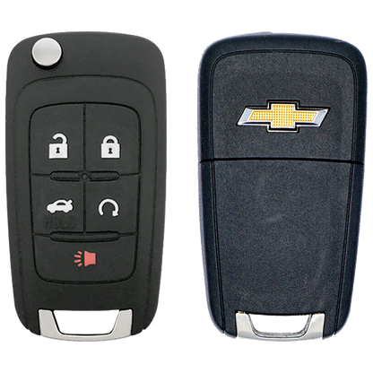 2015 Chevrolet Equinox Smart Remote Flip Key Fob 5 Button w/ Trunk, Remote Start (FCC: OHT01060512, P/N: 13584829)