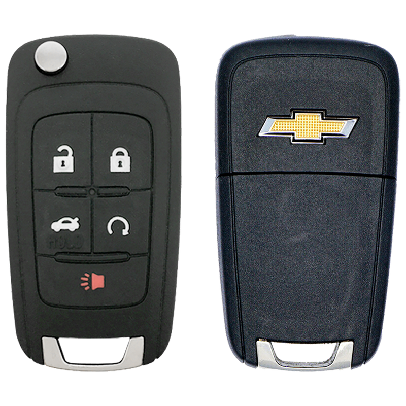 2013 Chevrolet Equinox Smart Remote Flip Key Fob 5 Button w/ Trunk, Remote Start (FCC: OHT01060512, P/N: 13584829)