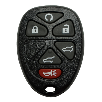 2009 Chevrolet Tahoe Keyless Entry Remote Key Fob 6 Button w/ Hatch, Rear Glass, Remote Start (FCC: OUC60270 / OUC60221, P/N: 15913427)