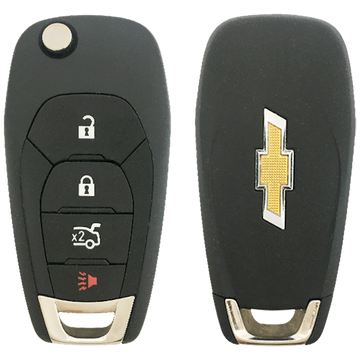 2018 Chevrolet Cruze Remote Flip Key Fob 4 Button w/ Trunk (FCC: LXP-T004 (XL8 Model), P/N: 13514135)