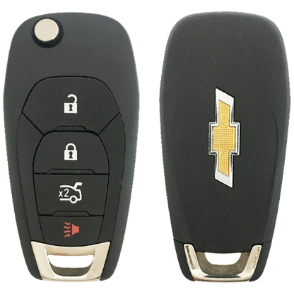 2018 Chevrolet Cruze Remote Flip Key Fob 4 Button w/ Trunk (FCC: LXP-T004 (XL8 Model), P/N: 13514135)