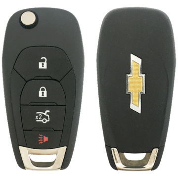 2016 Chevrolet Cruze Remote Flip Key Fob 4 Button w/ Trunk (FCC: LXP-T004 (XL8 Model), P/N: 13514135)