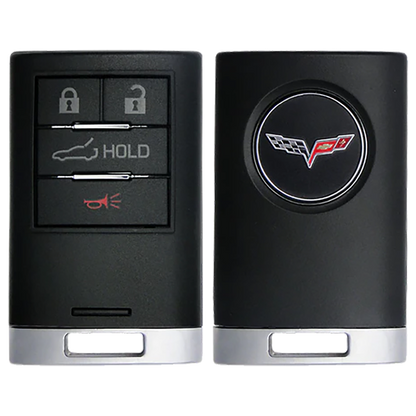 2017 Chevrolet Corvette Smart Remote Key Fob 4 Button w/ Trunk (FCC: NBGGD9C04, P/N: 23465950)