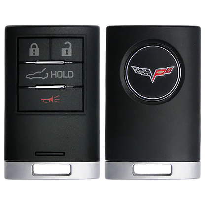 2016 Chevrolet Corvette Smart Remote Key Fob 4 Button w/ Trunk (FCC: NBGGD9C04, P/N: 23465950)