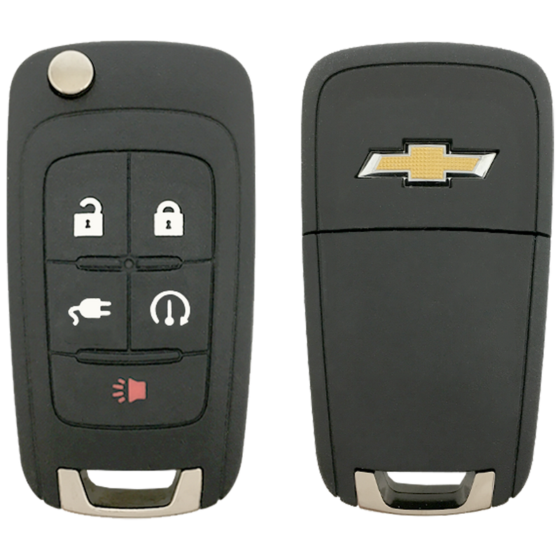 2012 Chevrolet Volt Smart Remote Flip Key Fob 5 Button w/ Remote Start, Charging Port (FCC: OHT05918179, P/N: 22923862)